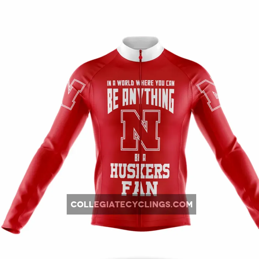 Huskers Fan Long Sleeve Cycling Jersey Restock