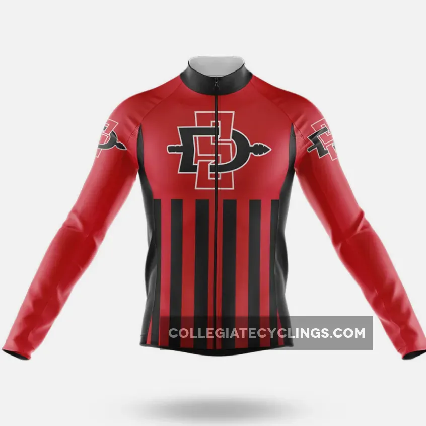 San Diego State University USA Long Sleeve Cycling Jersey Restock