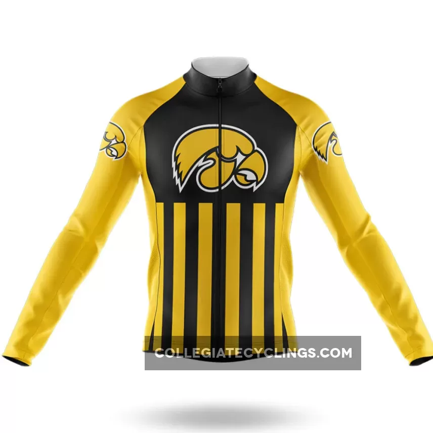 University Of Iowa USA Long Sleeve Cycling Jersey Restock