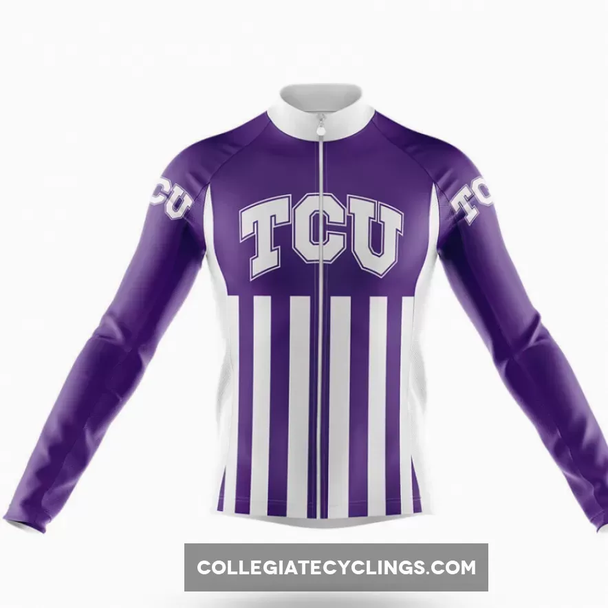 Texas Christian University USA Long Sleeve Cycling Jersey