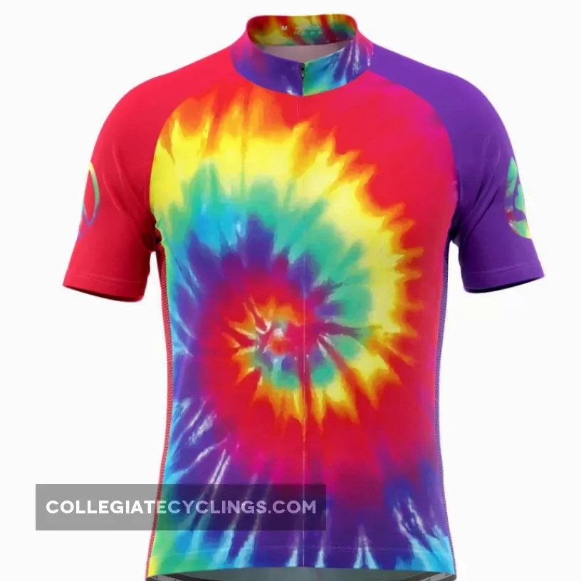 Men's Tie Dye Short Sleeve Cycling Jersey Online