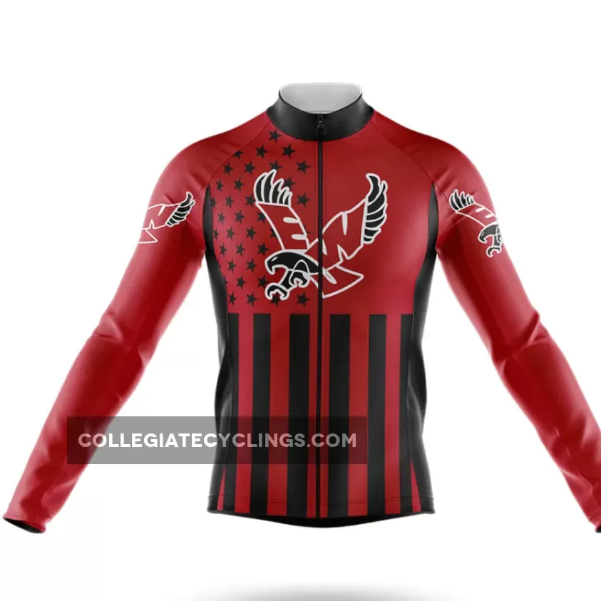 Eastern Washington University USA Long Sleeve Cycling Jersey