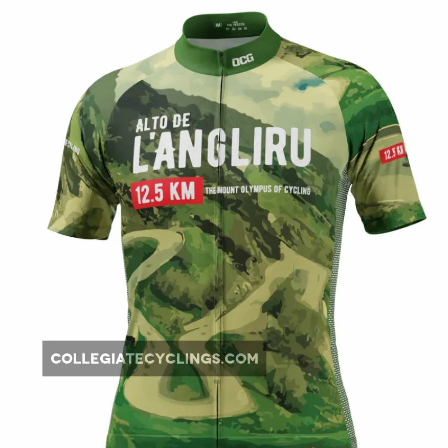 Men's Alto de L'Angliru Epic Climbs Short Sleeve Cycling Jersey
