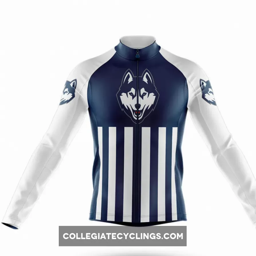 University of Connecticut USA Long Sleeve Cycling Jersey