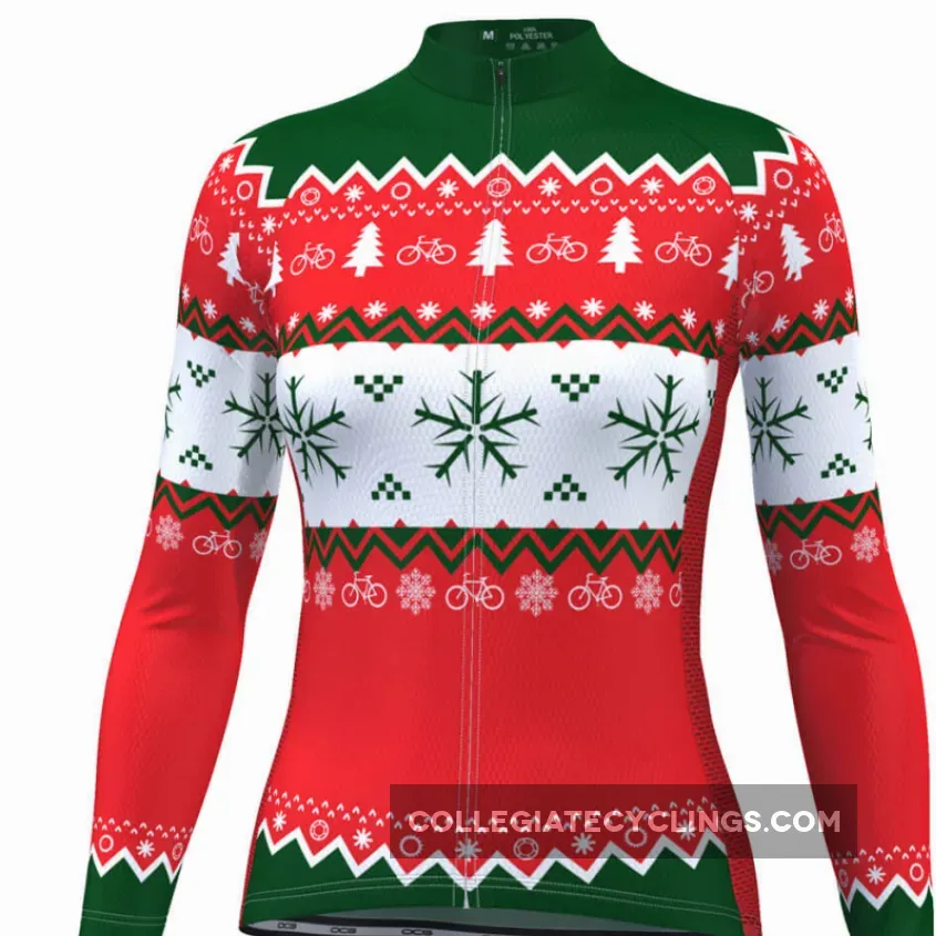Women Ugly / Women's Ugly Christmas Sweater Long Sleeve Cycling Jersey