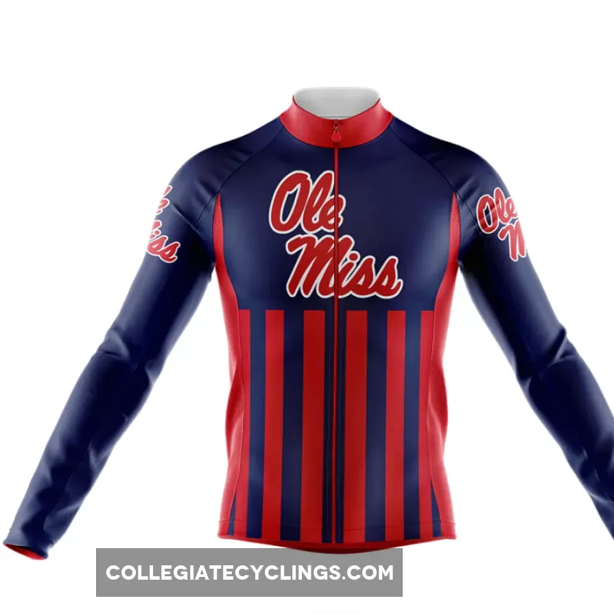 University of Mississippi USA Long Sleeve Cycling Jersey