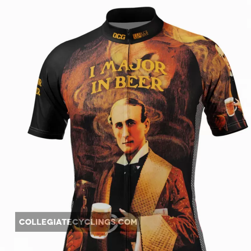 Men's Major In Beer Short Sleeve Cycling Jersey For Sale