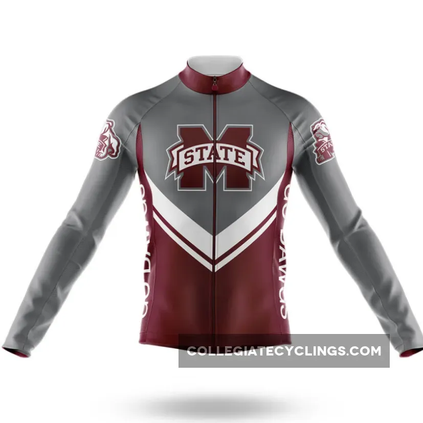 Mississippi State University Long Sleeve Cycling Jersey Ver.3