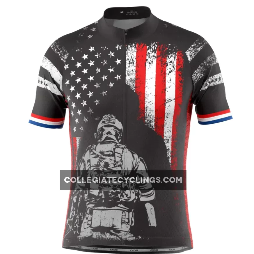 Men's Military Service Sacrifice Short Sleeve Cycling Jersey