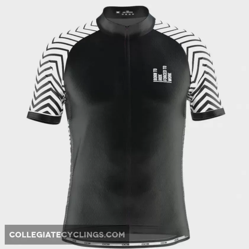 Men's Born To Ride Forced To Work Short Sleeve Cycling Jersey Discount