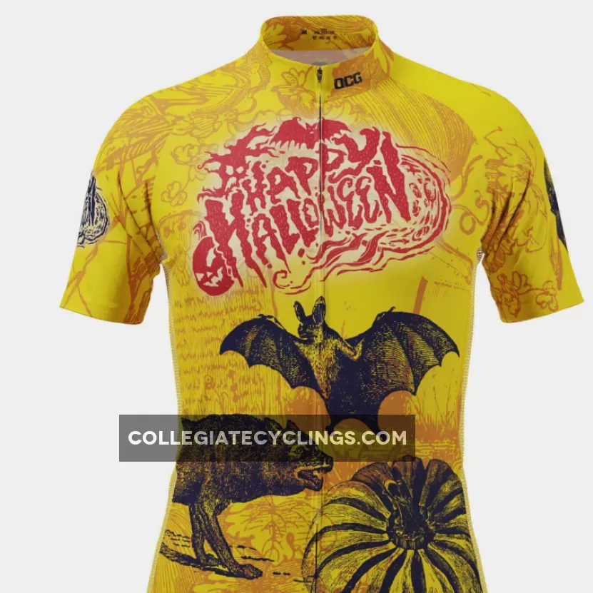 Men's Happy Halloween Short Sleeve Cycling Jersey