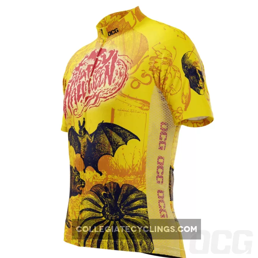 Men's Happy Halloween Short Sleeve Cycling Jersey