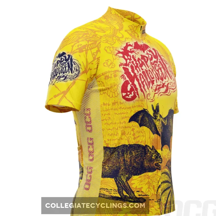 Men's Happy Halloween Short Sleeve Cycling Jersey
