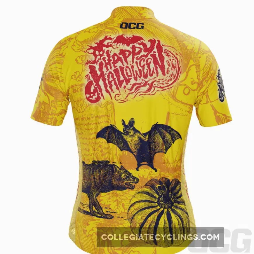 Men's Happy Halloween Short Sleeve Cycling Jersey