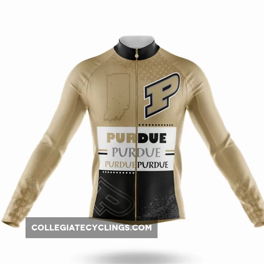 Purdue University Cycle Long Sleeve Cycling Jersey