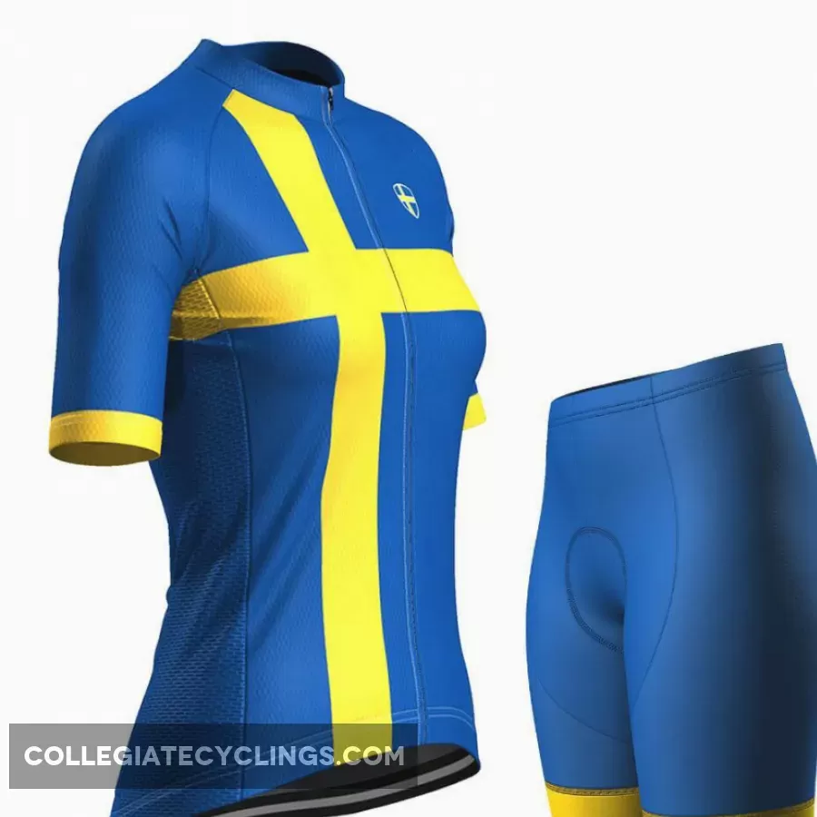 Women's Sweden Swedish Flag Pro-Band Cycling Kit - sweden kit
