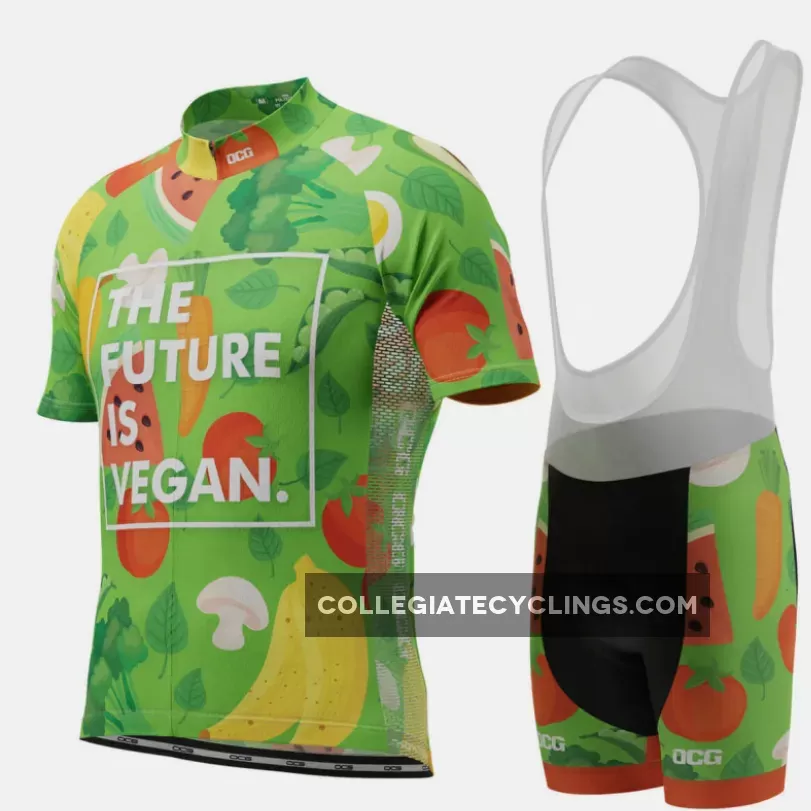 Men's The Future Is Vegan Short Sleeve Cycling Kit For Sale