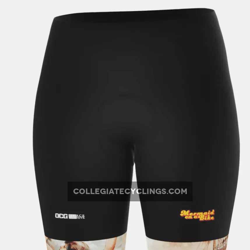 Women's The Mermaid Series 1 Gel Padded Cycling Shorts / mermaid biker shorts