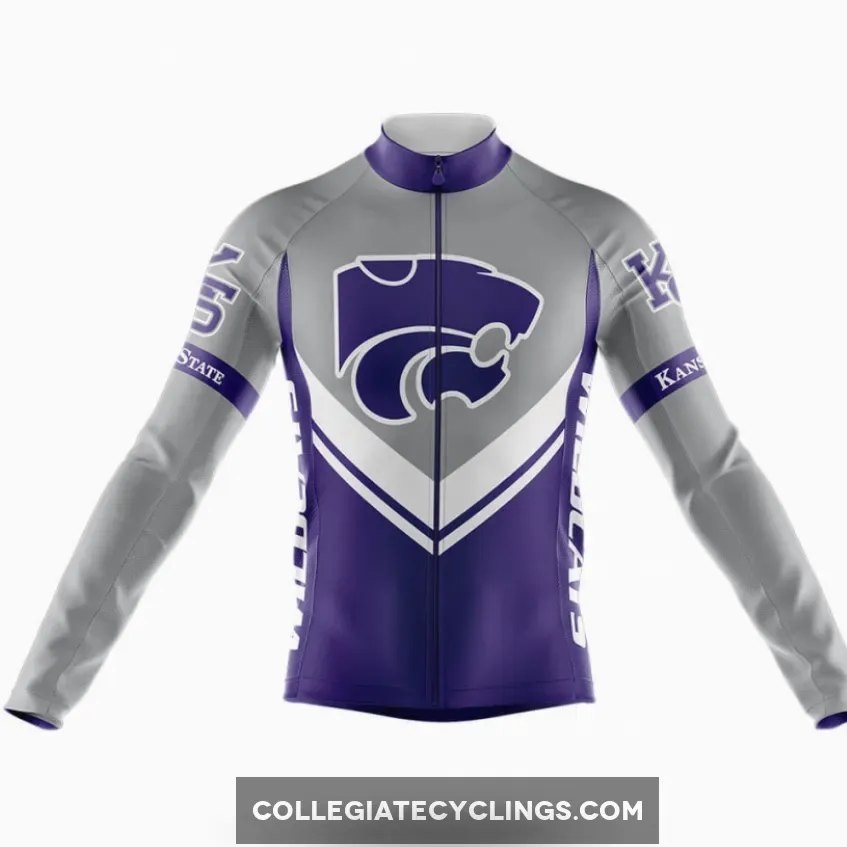 Kansas State University Long Sleeve Cycling Jersey Ver.3
