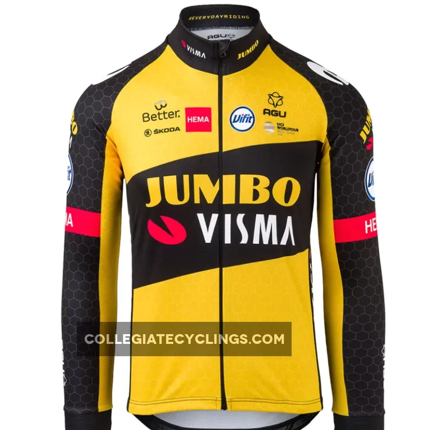 New Releases Jumbo Visma 2021 Long Sleeve Jersey 49011101-512