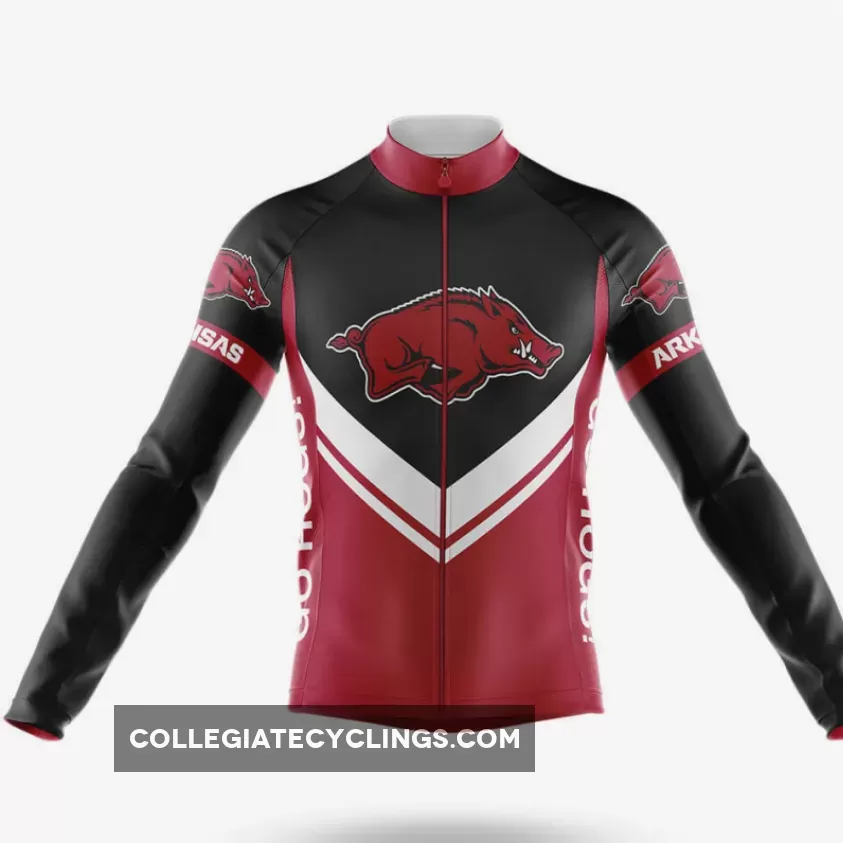 University of Arkansas Long Sleeve Cycling Jersey Ver.3