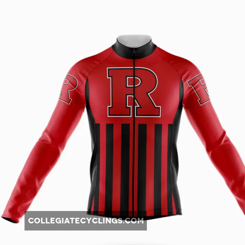 Rutgers University USA Long Sleeve Cycling Jersey For Sale