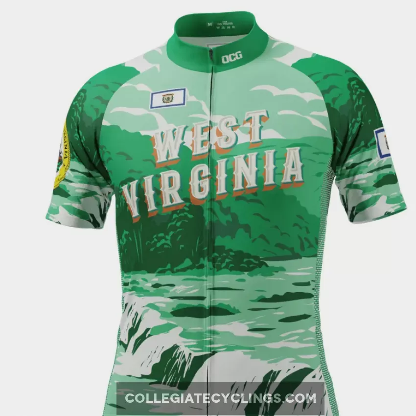 Men's West Virginia USA State Short Sleeve Cycling Jersey New Releases