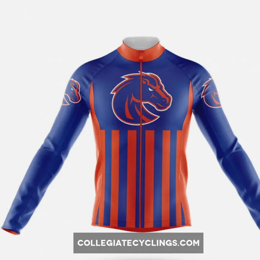 Boise State University USA Long Sleeve Cycling Jersey Only