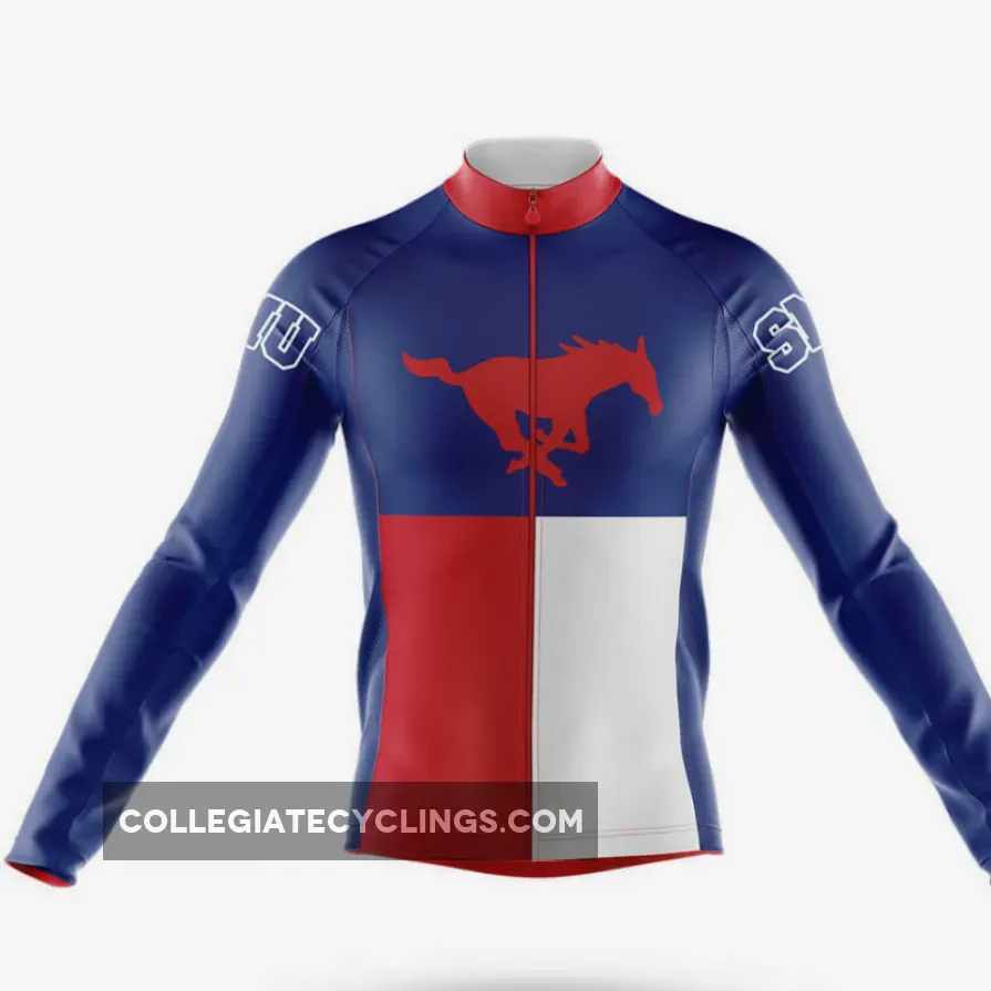 Southern Methodist University TX Long Sleeve Cycling Jersey