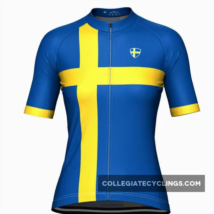For Sale Women's Sweden Swedish Flag Cycling Jersey