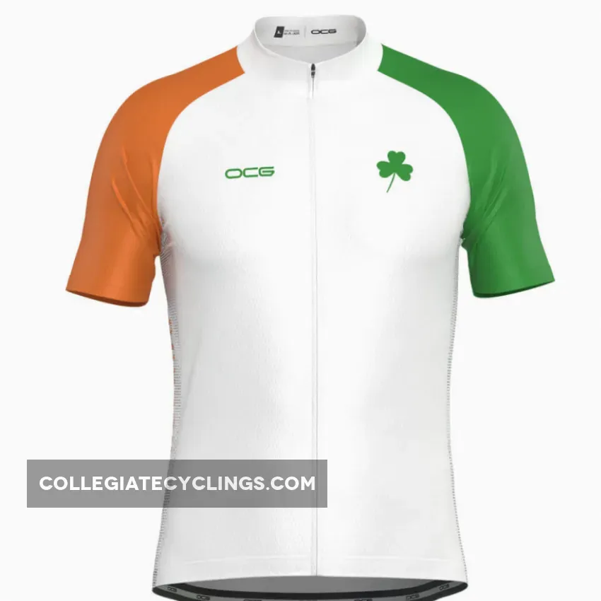 Men's Lucky To Be Irish Ireland Shamrock Cycling Jersey / shamrock jersey