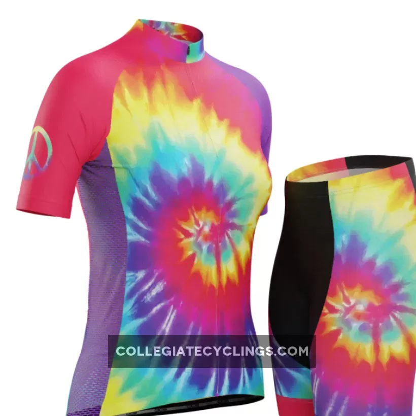 Women's Tie Dye Short Sleeve Cycling Kit For Sale