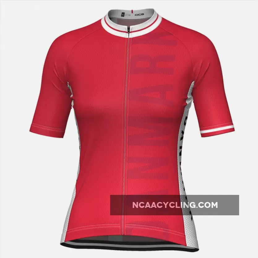 Women's Denmark National Pro Short Sleeve Cycling Jersey