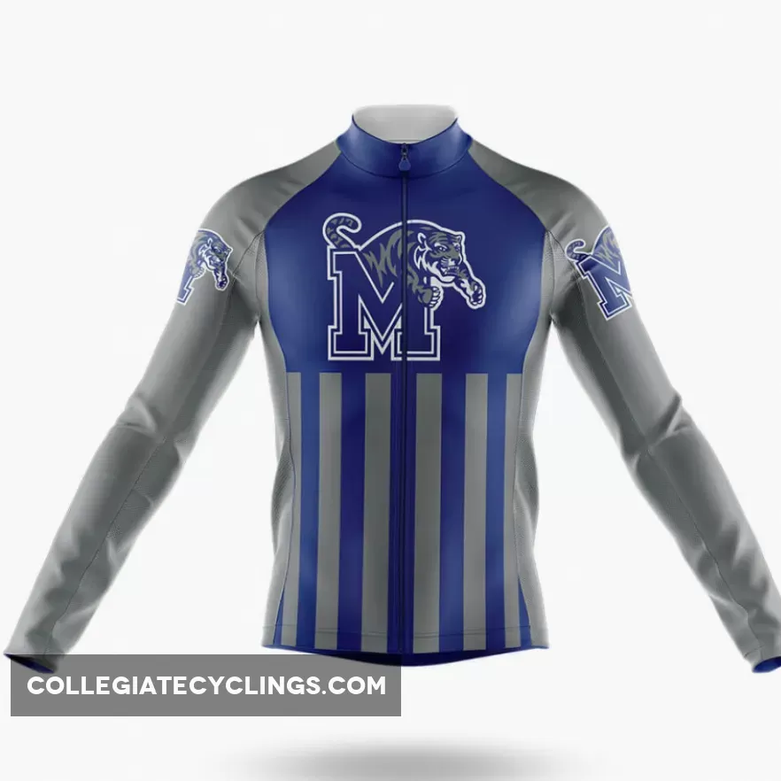 University of Memphis USA Long Sleeve Cycling Jersey