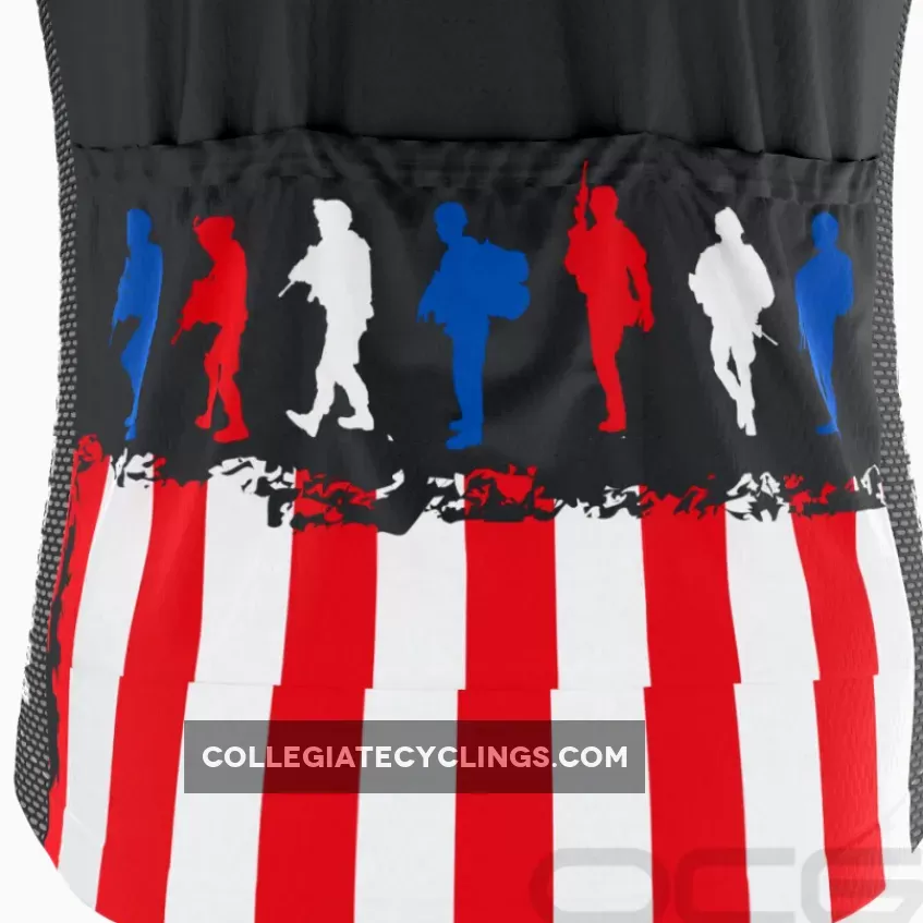 Men's Fight For Freedom USA Flag Short Sleeve Cycling Jersey Online