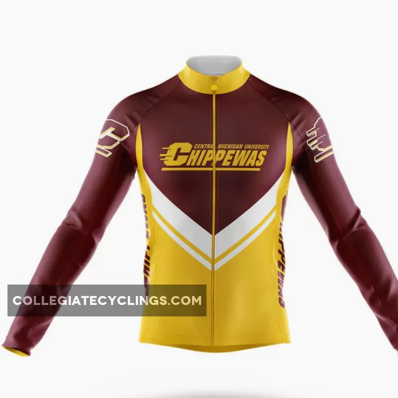 Central Michigan University Long Sleeve Cycling Jersey Ver.3