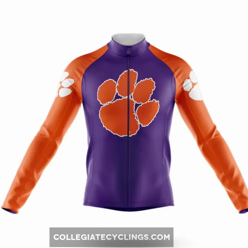 Clemson Tigers Long Sleeve Cycling Jersey Only New Releases