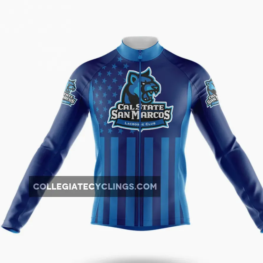 California State University San Marcos USA Long Sleeve Cycling Jersey