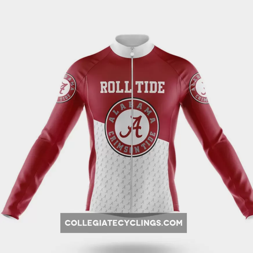 Alabama Roll Tide Long Sleeve Cycling Jersey Restock