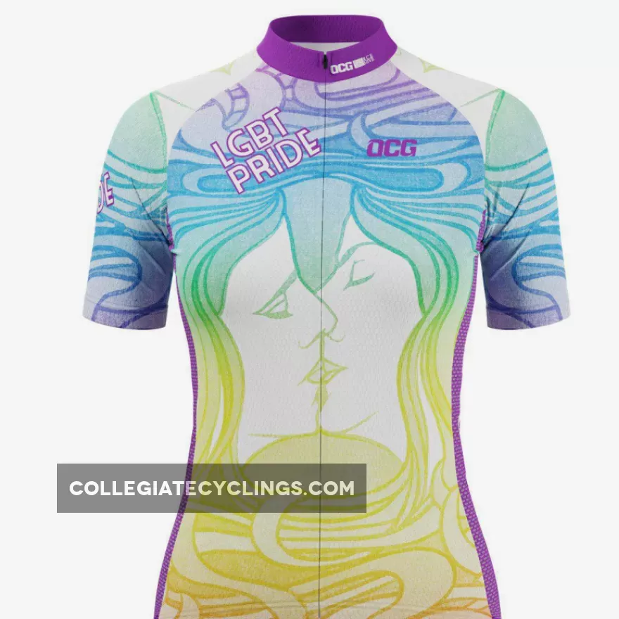 Pride Cycling Jersey - Women's LGBT Pride Short Sleeve Cycling Jersey