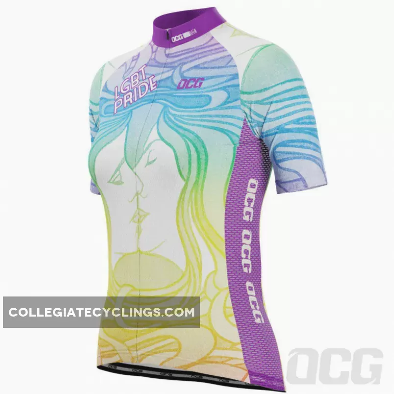 Pride Cycling Jersey - Women's LGBT Pride Short Sleeve Cycling Jersey