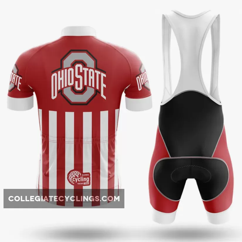 Ohio State University USA Long Sleeve Cycling Jersey Only