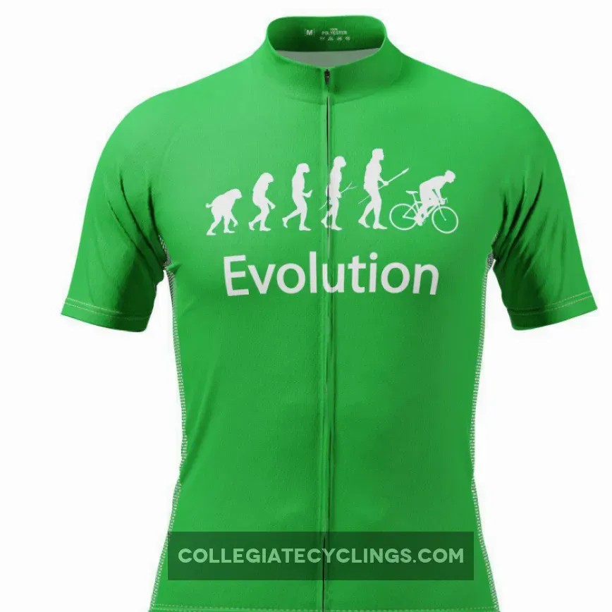 Men's Evolution of Man Short Sleeve Cycling Jersey / Mens Evolution