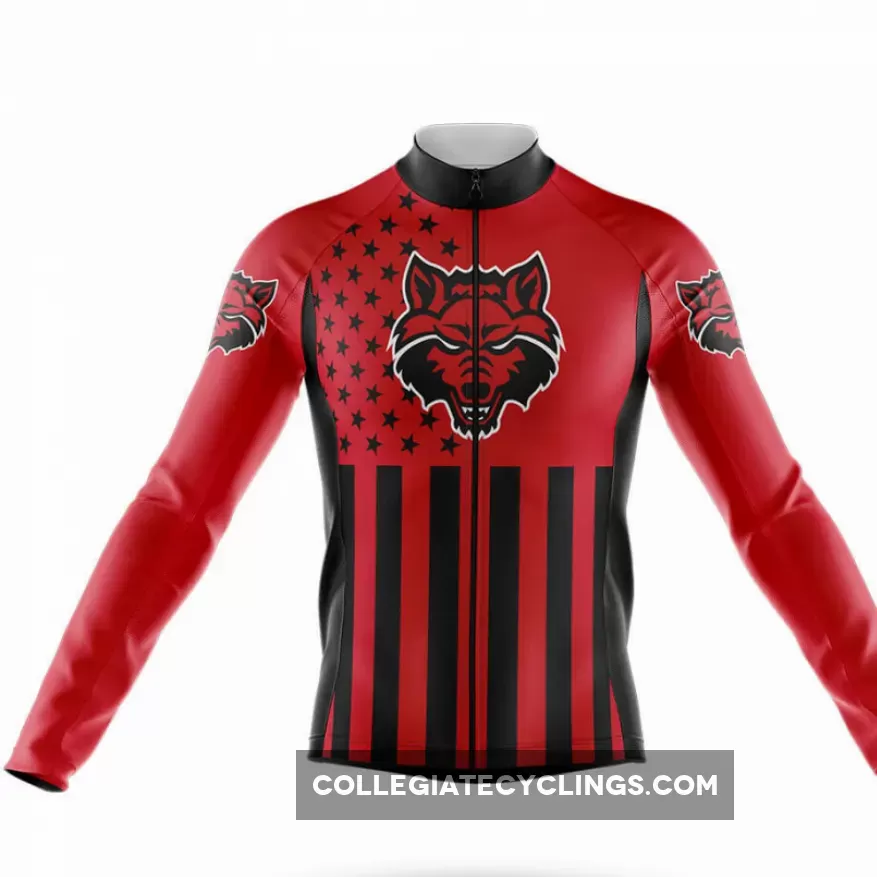 Arkansas State University USA Long Sleeve Cycling Jersey