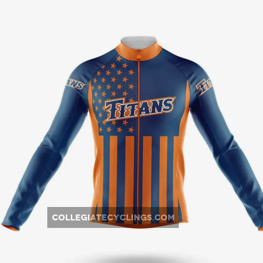 California State University Fullerton USA Long Sleeve Cycling Jersey