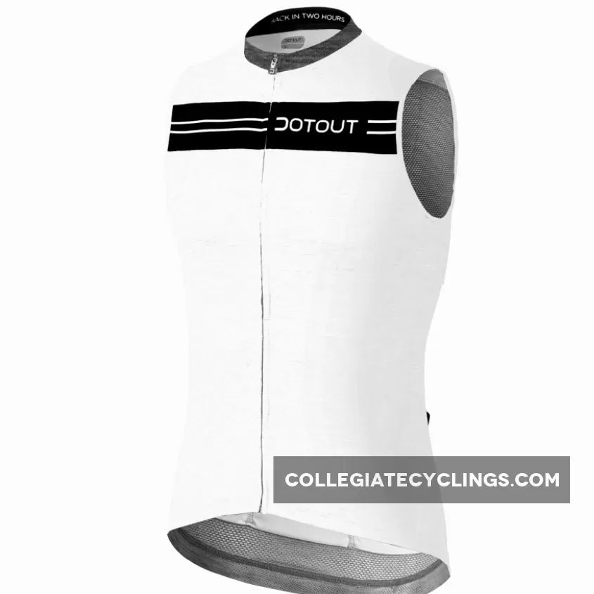For Sale Dotout Stripe Sleeveless Jersey - White