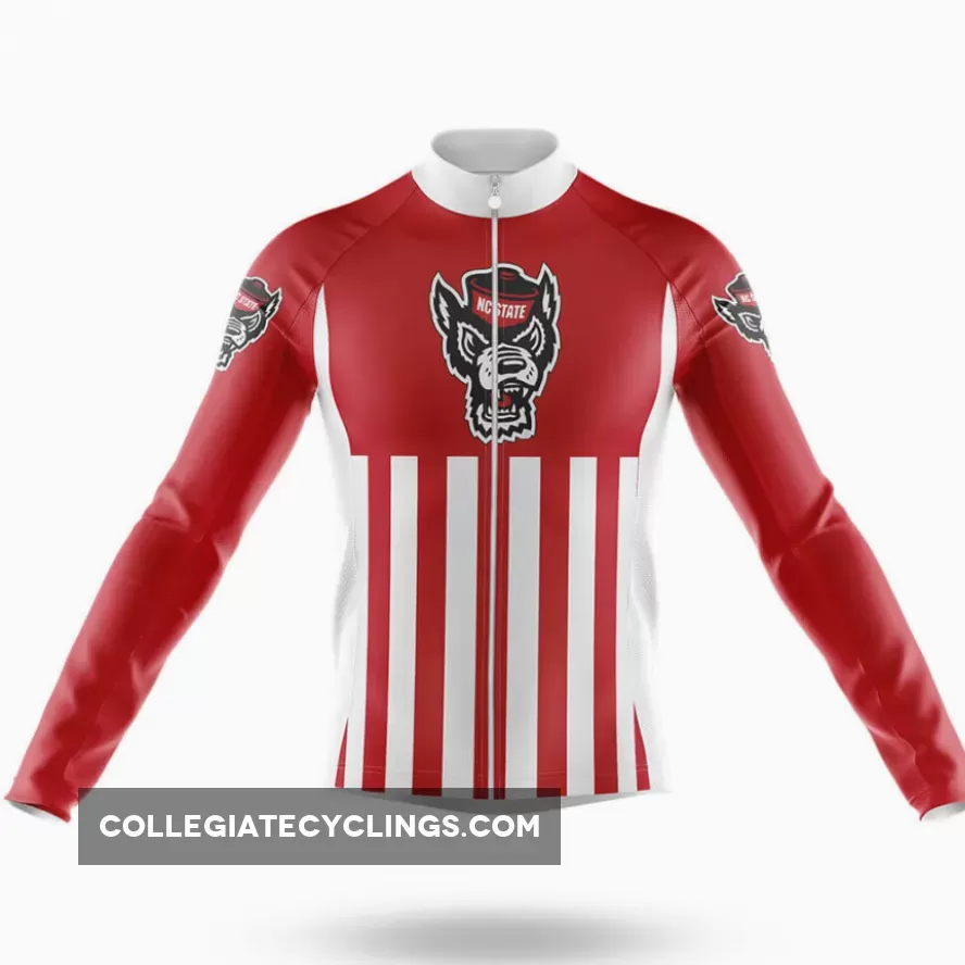 Where To Buy North Carolina State University USA Long Sleeve Cycling Jersey