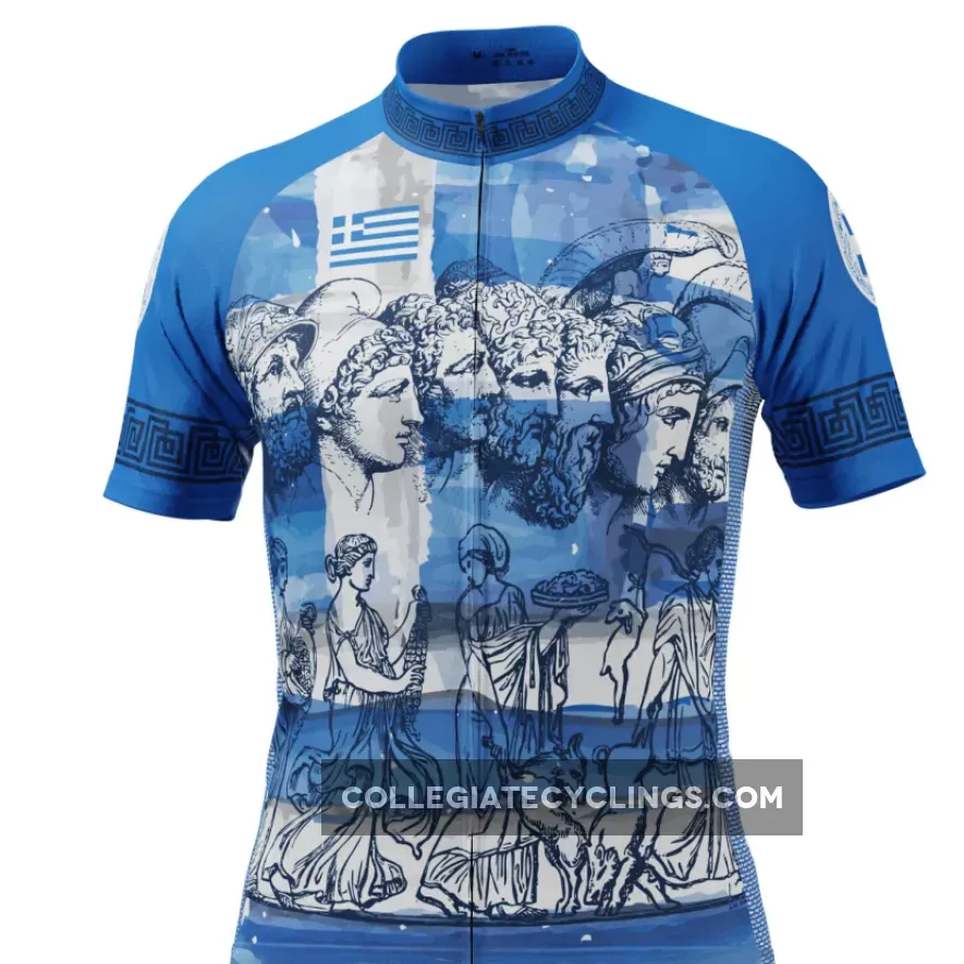 Men's Greek Ancient Greece Short Sleeve Cycling Jersey #greek jersey