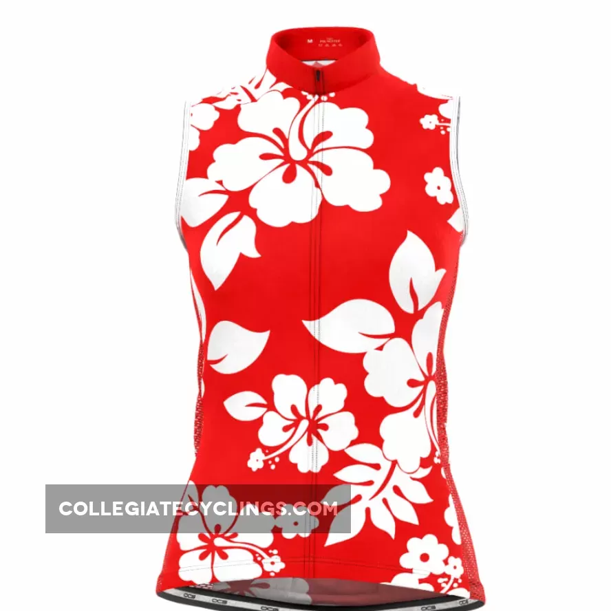 Women's Hawaiian Aloha Floral Sleeveless Cycling Jersey New Releases