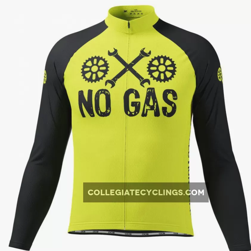 Men's No Gas Pollution Free Long Sleeve Cycling Jersey